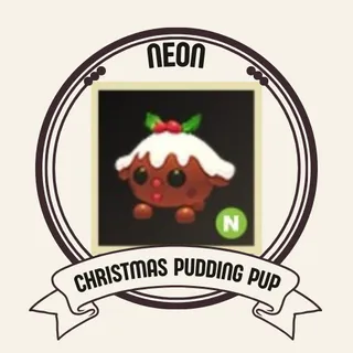 NEON CHRISTMAS PUDDING PUP