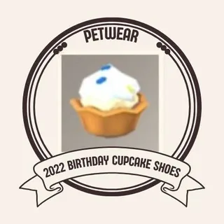 2022 BIRTHDAY CUPCAKE SHOES