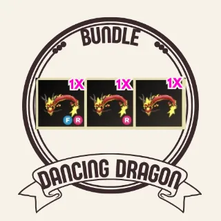 3x dancing dragon