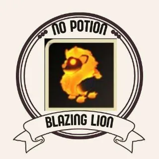 NO POT BLAZING LION