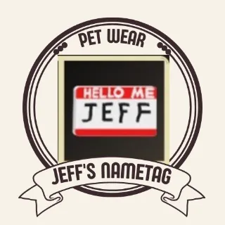 JEFF'S NAMETAG