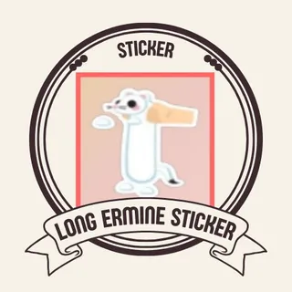 long ermine sticker