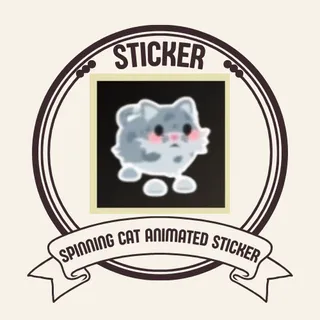 SPINNING CAT ANIMATED STICKER