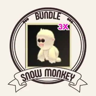3x snow monkey
