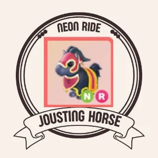 NEON RIDE JOUSTING HORSE