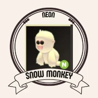 NEON SNOW MONKEY
