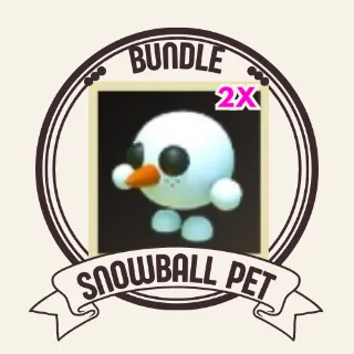 2X SNOWBALL PET