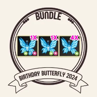 6x birthday butterfly