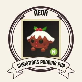 NEON CHRISTMAS PUDDING PUP