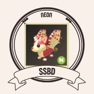 NEON STRAWBERRY SHORTCAKE BAT DRAGON