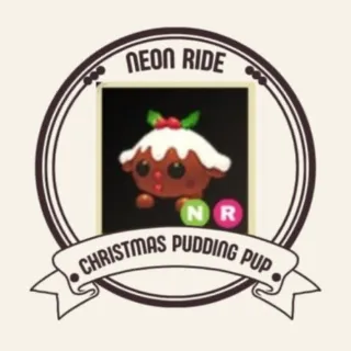 NEON RIDE Christmas Pudding Pup