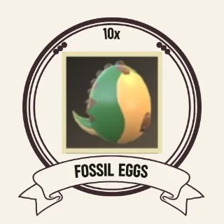 10x Fossil eggs