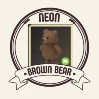 Neon Brown Bear