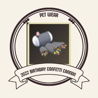 2022 birthday confetti cannon