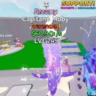Dreamy Capitano Moby 1t LVL249