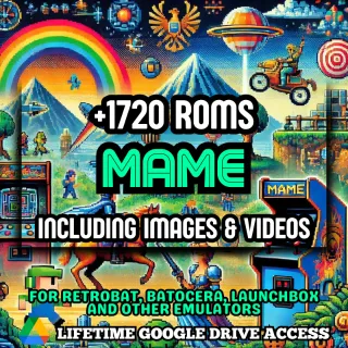 MAME ROMs Ultimate Pack: +1720 ROMs of MAME For Every Emulator + Manuals, Images & Videos