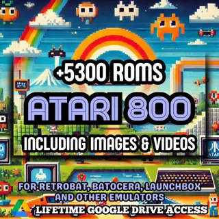 Atari 800 ROMs Ultimate Pack: +5300 ROMs of Atari 800 For Every Emulator + Manuals, Images & Videos