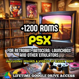 PSX ROMs Ultimate Pack: +1200 ROMs of PSX For Every Emulator + Manuals, Images & Videos