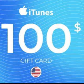 $100.00 Apple & iTunes Gift Card