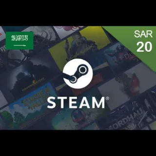 Steam Wallet Card SAR 20