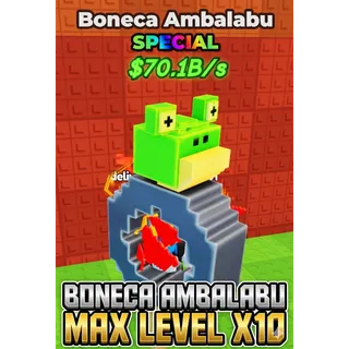 BONECA AMBALABU MAX LEVEL X10 BE A LUCKY BLOCK
