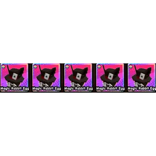 CREAM MAGIC RABBIT EGG X5 BUILD A ZOO