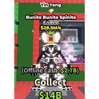 YIN YANG BUNITO BUNITO SPINITO 28.5M