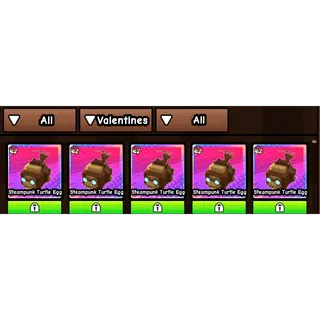 STEAMPUNK TURTLE VALENTINE X5 BUILD A ZOO