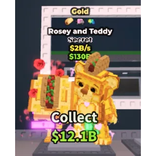 GOLD ROSEY AND TEDDY 2B/S CHEAPEST