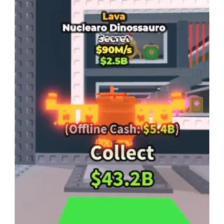 LAVA NUCLEARO DINOSSAURO 90M/S