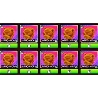 STONE LION VALENTINE EGG X10 BUILD A ZOO