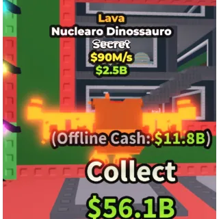 LAVA NUCLEARO DINOSSAURO 90M/S