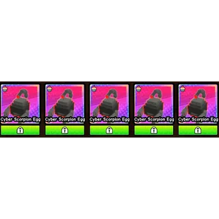 CREAM CYBER SCORPION EGGS X5 BUILD A ZOO