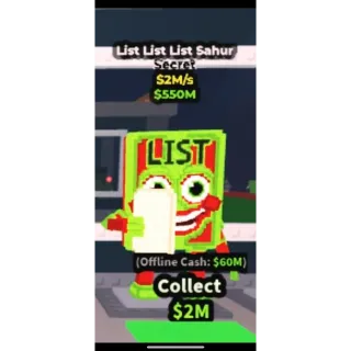 LIST LIST LIST SAHUR 2M/S