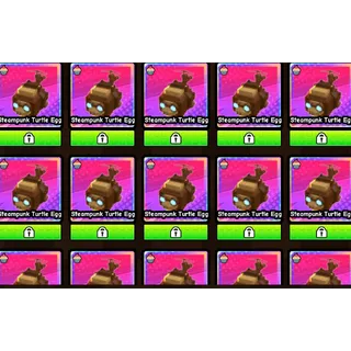 CREAM STEAMPUNK TURTLE EGGS X100 BUILD A ZOO