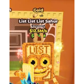 List List List Sahur Gold