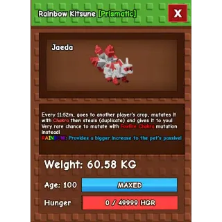 Rainbow Kitsune 60kg