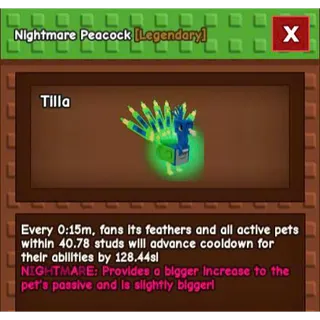 Nightmare Peacock 9x kg