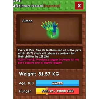 Nightmare Peacock 81kg