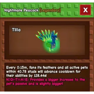 Nightmare Peacock 9x kg