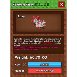 Nightmare Kitsune 60kg