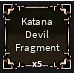 5x Katana Devil Fragment | Devil Hunter 