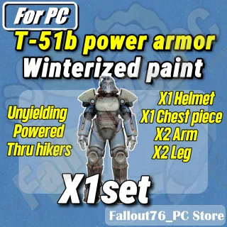 Unyielding  Winterized T51 Power Armor Set