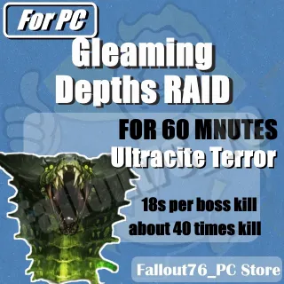 Gleaming Depths Raid for 1 hour  