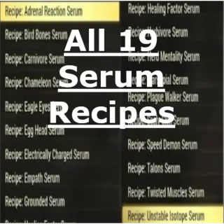 Serums Plan Pack (For PC)