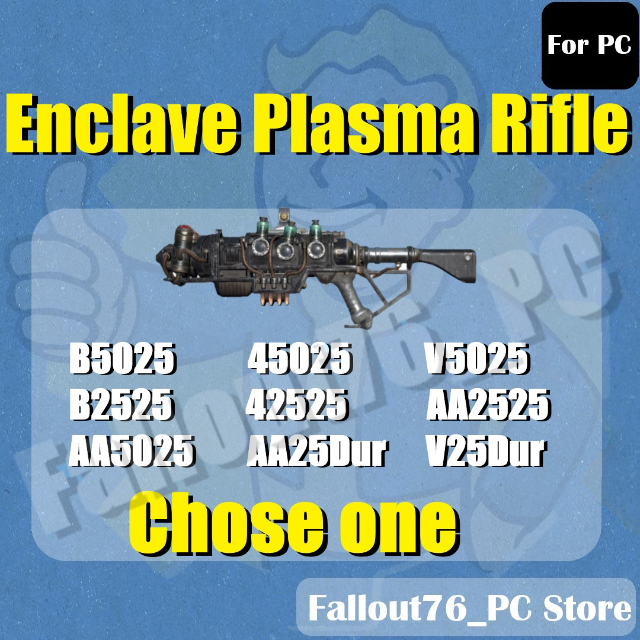 Enclave Plasma Rifle （For PC） - Fallout 76 Game Item - Gameflip