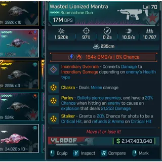 LV.70 Modded Submachine Gun | PC/XBOX/PS 