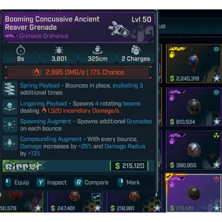 Modded Grenade Ordnance