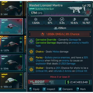 LV.70 Modded Submachine Gun | PC/XBOX/PS 