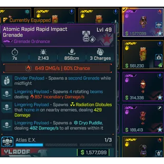 Modded Grenade Ordnance